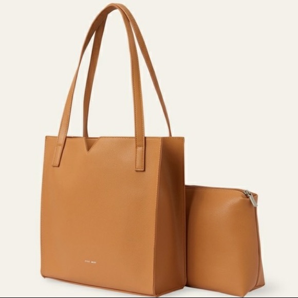 New Pixie Mood Honey Alicia Mini Tote And Cosmetics Bag